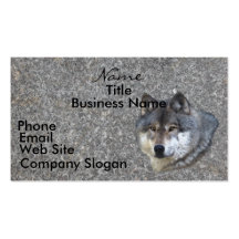 WOLF HEAD Business Card or Profile Card