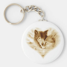Wolf Love Key Chain