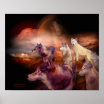 Wolf Mountain Art Poster/Print