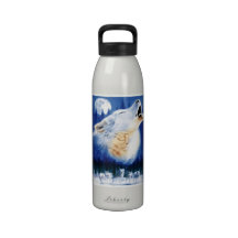 Wolf of the Night Liberty Bottle Reusable Water Bottles