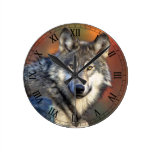 Wolf Photograph Wallclocks