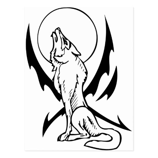Wolf Post Card