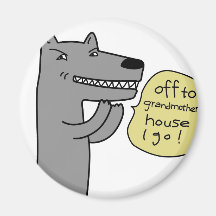 Wolf (white) magnets