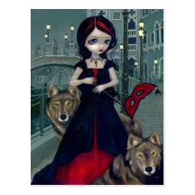 "Wolves of Venice" Postcard