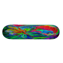 Woman and Flower, Patchwork Skateboard Decks