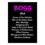 Woman Boss Christmas Card aka Funny Job Titles