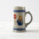 Woman Holding a Help Sign Mugs