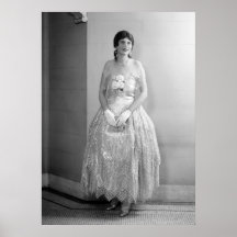 Woman in Fancy Dress, 1920s Poster