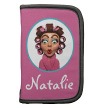 Woman Wearing Curlers Organizers
