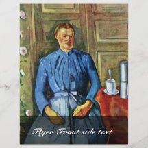 Woman With Coffee Pot By Paul Cézanne Flyer Design