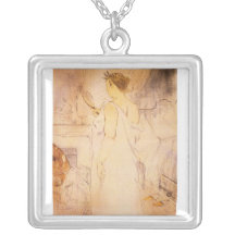 Woman with mirror by Toulouse-Lautrec Necklace