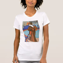 Woman with Peacocks – Louis Rhead Tshirts