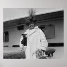 Woman with Tiny Dog, 1910s Poster