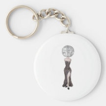 WomanAmericasGlobe Keychain