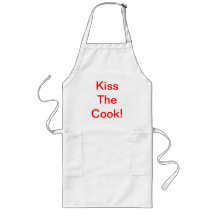 woman's kiss the cook apron