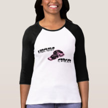 Woman's Team Knockout "KO" Cancer Baseball Shirt