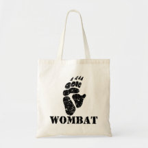 Wombat Footprint Canvas Bag