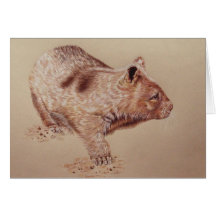 Wombat Greeting Card