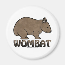 Wombat Logo II Refrigerator Magnets