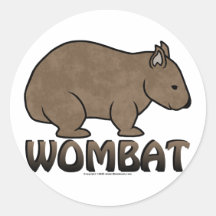 Wombat Logo II Sticker