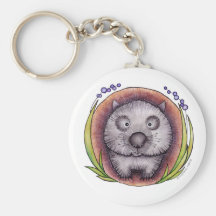 'Wombie' the wombat Key Chain