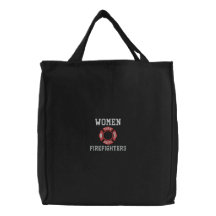 Women Firefighters Embroidered Bag