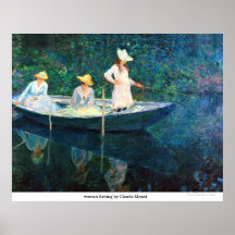 women fishing by Claude Monet Posters