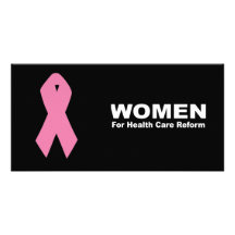 Women for health care reform photo greeting card