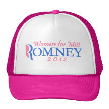 Women for Mitt Romney 2012, Pink/Blue Trucker Hat