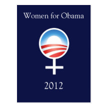 Women for Obama 2012 Postcard