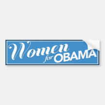 Women For Obama Blue Bumper Sticker