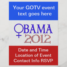 WOMEN FOR OBAMA FLYER