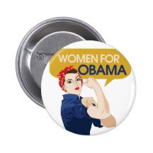 Women for Obama Retro Pins