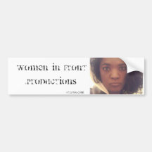 WOMEN IN FRONT BUMPER BUMPER STICKERS
