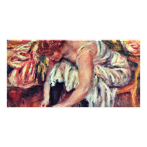 Women In Schuhbinden By Pierre-Auguste Renoir (Bes Photo Greeting Card