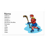 Women Play Hockey Too Business Cards