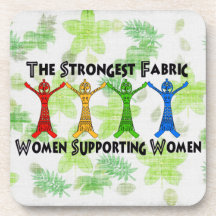 Women Supporting Women Beverage Coasters