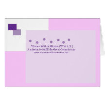 Women With A Mission (W.W.A.M.) Greeting Card