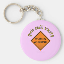 Women Working Sign Key Chain