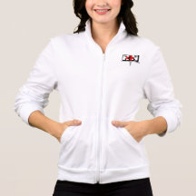 Women's American Apparel California Fleece Zip Printed Jacket