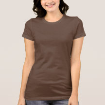 Women's Bella Jersey T-Shirt Chocolate Brown
