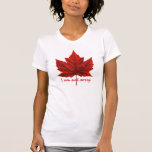 Women's Canada Maple Leaf T-Shirt Souvenir Shirt