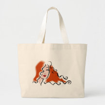 Women's Face Design Tote Bag