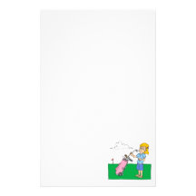 Womens Golf Custom Stationery