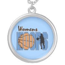 Women's Hoops T-shirts and Gifts necklaces