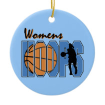 Women's Hoops T-shirts and Gifts ornaments