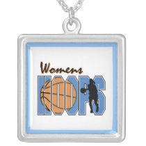 Women's Hoops T-shirts and Gifts necklaces
