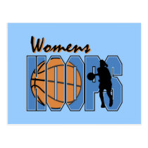 Women's Hoops T-shirts and Gifts postcards