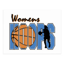 Women's Hoops T-shirts and Gifts postcards