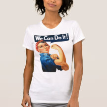 Womens Retro Rosie the Riveter T Shirt